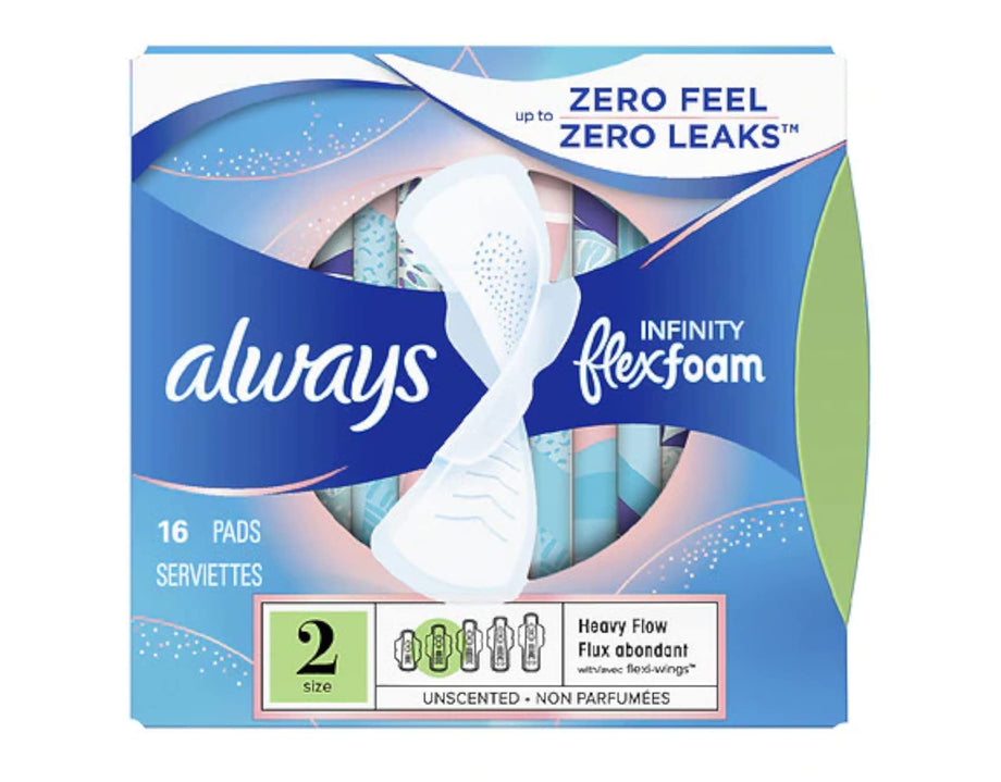 Always, Maxi Pads For Women, Size 4, Overnight Absorbency With Wings, 16  Count : : Health & Personal Care
